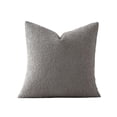 thumbnail image 2 of Qiweii 18x18 Inch Faux Lamb Wool Pillow Cover Solid Color Cushion Case No Insert, 2 of 7
