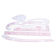 thumbnail image 2 of 7pcs Sewing Ruler Set French Curve Pattern Making Ruler Kit for Beginners Tailors Designers, 2 of 22