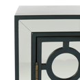 thumbnail image 6 of SAFAVIEH Kaia Circle Glam 2 Door Mirror Finish Chest, Steel Teal/Nickel, 6 of 8
