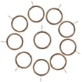 thumbnail image 1 of KAKOWELY 20pcs Eyelet Curtain Rings Thicken Curtain Rod Rings Drapery Rings with Eyelets,1.77X"X1.42"X0.2", 1 of 5