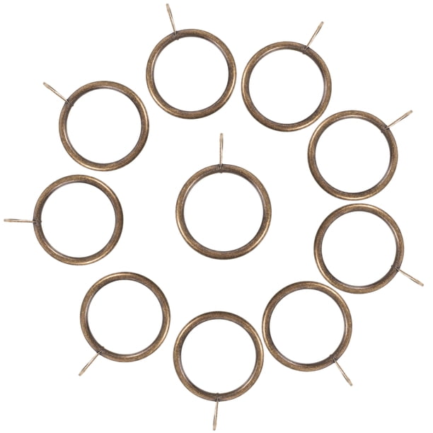 20 piezas anillos de cortina con ojales, anillos gruesos para barra de cortina, anillos para cortinas con ojales