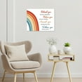 thumbnail image 3 of Inspirational Quotes Rainbow Wall Art Watercolor Rainbow with Motivational Quotes Canvas Wall Art Spiritual Framed Wall Art for Living Room Bedroom Bathroom Home Decor Ready to Hang,10x8 Inches, 3 of 7