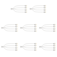thumbnail image 2 of Cable Adaptador Conector Splitter ARGB 5V 3PIN 33 5 Cm para Computadora (1 A 4), 2 of 8