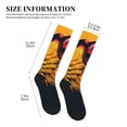 thumbnail image 4 of Pofeuu Watercolor Glasses Guinea Pig Print Compression Socks for Women & Men Circulation - Best Support for Nurses,Running,Athletic,Sports, 4 of 7