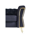 thumbnail image 3 of Black Velvet Chatting , 87.4 Inch, Back, Flared Arms, Solid Wood, High Foam Living Room Furniture, Inch ,, 3 of 6