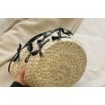 thumbnail image 3 of Kukuzhu Women Straw Tote Bag Cute Top-handle Handbag Summer Beach Bag Straw Rattan Clutch Bag with Bowknot Decoration, 3 of 7