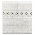 thumbnail image 5 of Italian Carrara White Marble Honed 3/4 X 12 Bullnose Liner Trim - Box of 5 Pcs., 5 of 8