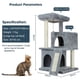 thumbnail image 1 of Fast Delivery Pet Cat Tree House Tower Condo Wood Cat Scratching Sisal-Covered Scratch Posts Pads with Play Ball for Cats Kitten ShopWise Round, 1 of 16