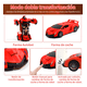 thumbnail image 3 of Carro De Juguete Robot Regalos Para Ninos Transformers Carritos Lamborghini Xtellar Rojo, 3 of 4