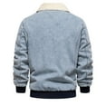 thumbnail image 3 of Maoxin Mens Tops Men's Denim Jacket Casual Washed Denim Top Thickened Jacket Long Sleeve Hoodless Casual Jacket Light Blue M, 3 of 7