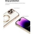thumbnail image 2 of Plating Case for iPhone 15 Pro with Camera Lens Protector,Anti-Scratch Shockproof Slim Protective Case, Ideal for Women and Men，Compatible for iPhone 15 Pro, Gold, 2 of 13
