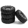 thumbnail image 2 of Pneus en Caoutchouc pour RC Crawler Pneus de Voiture RC avec Jantes de Roue Remplacement pour 1/10 Traxxas TRX-4 Axial SCX10, 2 of 5