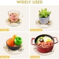 thumbnail image 5 of SKYSONIC Pumpkin Cart Pot Holders Trivets, 2 Pcs Heat Resistant Trivets,Watercolor Sunflowers Cotton Thread Weave Mats for Hot Pads Pans Pot Bowl Teapot for Kitchen Decor, 5 of 7