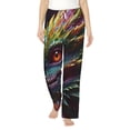 thumbnail image 2 of Lsque Colorful Dragon Head Profile Print Women's Pajama Pants, Lounge Pant - Comfortable Home Wear,Elastic Waistband, Stylish Design-X-Large, 2 of 9