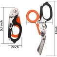 thumbnail image 2 of Emergency Response Shears, Stainless Steel Foldable Scissors Pliers, Outdoor Camping Rescue Scissors Tools, 2 of 8