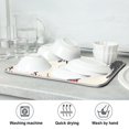 thumbnail image 7 of Yayeee Dish Drying Mat for Kitchen Counter 18"x24" Microfiber Absorbent Pad, Beige Christmas Plaid, 7 of 7