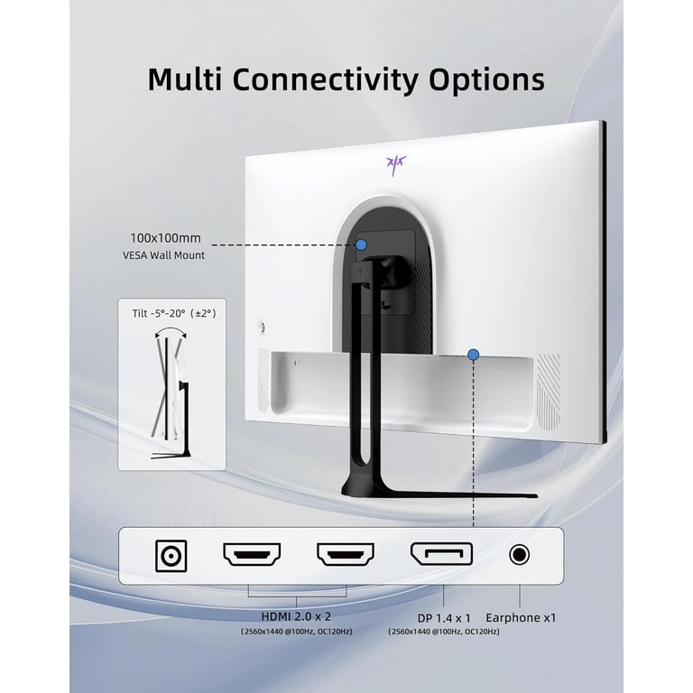 KTC 32 Inch 2K Computer Monitor, QHD (2560 x 1440) 120Hz Monitor