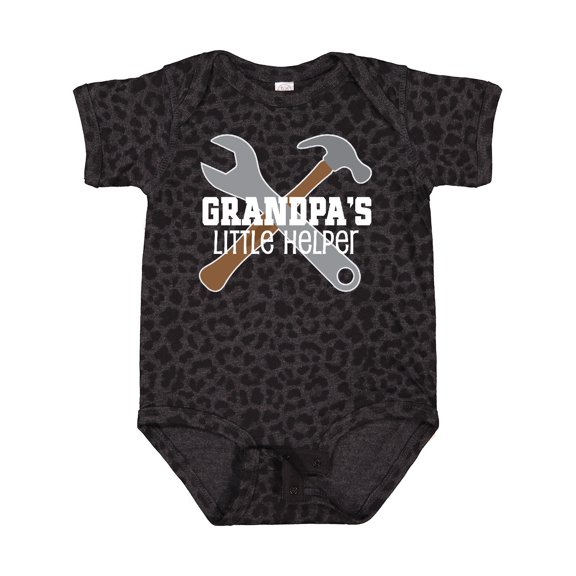 Inktastic Grandpa's Little Helper Boys Baby Bodysuit