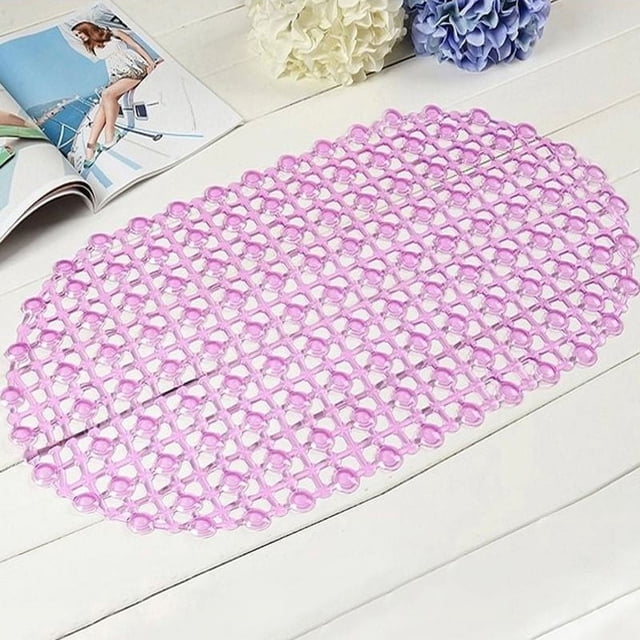 Alfombrilla de baño antideslizante TureClos para bañera, con burbujas, de plástico, caucho y PVC