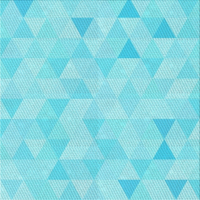 Ahgly Company Machine Washable Indoor Square Transitional Bright Turquoise Blue Area Rugs, 6' Square