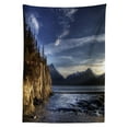 thumbnail image 3 of Ambesonne Alaska Tablecloth Rectangular Table Cover, Turnagain Arm Beach, 60"x90", Multicolor, 3 of 4