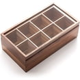 thumbnail image 2 of Rectangular Tea Box Acacia Wood, 2 of 7