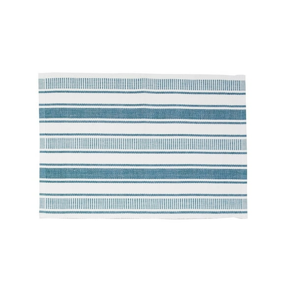 Chandler Stripe Adriatic Single Placemat, 13" x 19"
