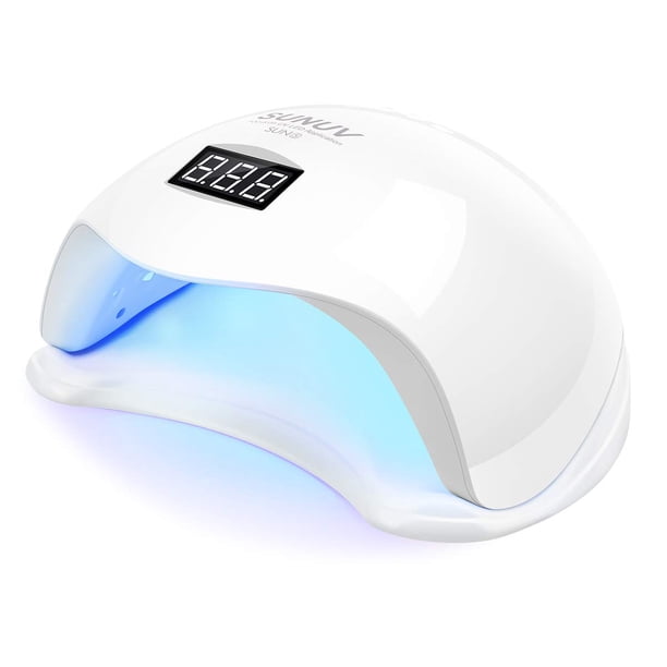 Lámpara de uñas UV LED SUNUV SUN5 con 4 ajustes de temporizador y pantalla LCD