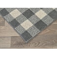 thumbnail image 6 of Garland Rug Country Living Buffalo Plaid Polypropylene Cinder/Ivory Indoor/Outdoor Area Rug, 5' x 7', 6 of 7