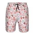thumbnail image 3 of Honeii Shorts Décontractés pour Hommes avec Imprimé Cœurs Dessinés à la Main et Cordon de Serrage, Maillots de Bain Séchage Rapide Shorts de Plage-Moyen, 3 of 6