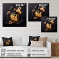 thumbnail image 4 of Designart Chic Black And Gold Perfume Bottle IX Canvas Wall Art, 4 of 5