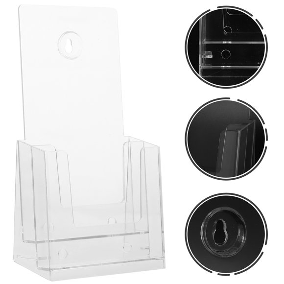HEANUJJ Rack Transparente De Acrílico Para Y Brochures Con Duradero Para Oficina
