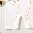 thumbnail image 7 of CAICJ98 Newborn Baby Boy Summer Outfit Romper Letter Embroidery Short Sleeve Jumpsuit Bodysuit Cute Infant Waffle Clothes Baby Boy Rompers (Beige,12-15 Months), 7 of 7