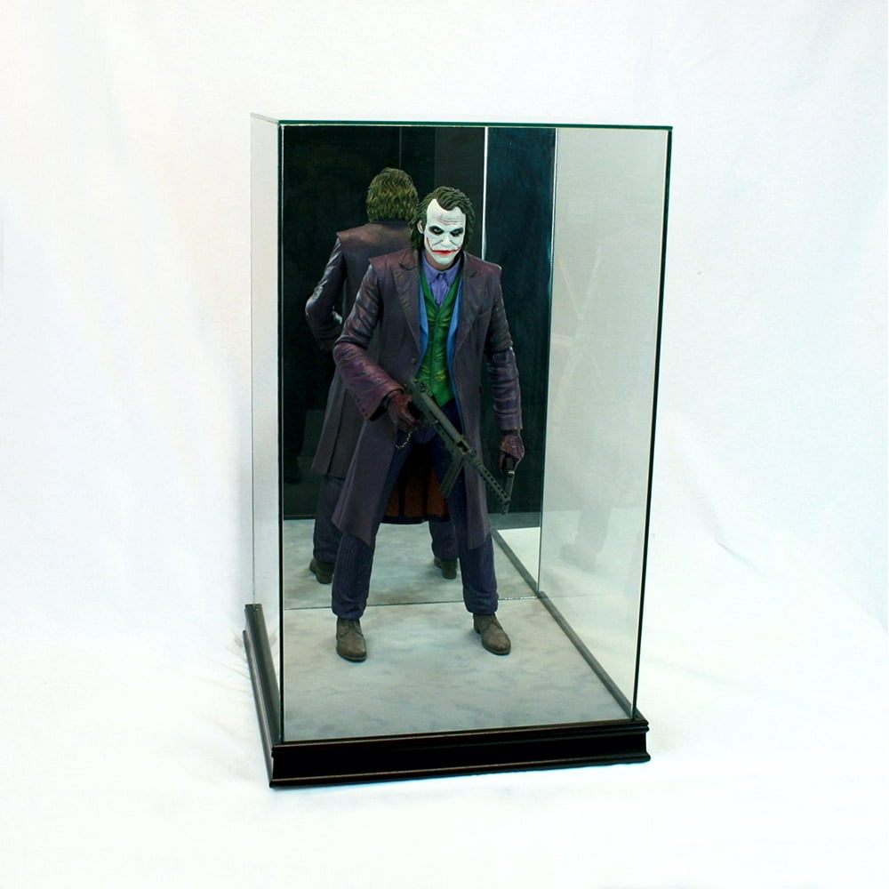 1/4 Scale Comic Figurine Display Case 20" Tall All Glass Black Wood