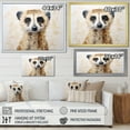 thumbnail image 4 of Designart "Minimalist Meercat Portrait" Meercat Floater Framed Wall Art Prints, 4 of 5