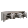 thumbnail image 4 of Taran Designs Isabella 6-door Carved Solid Wood TV Stand in Gray, 4 of 7