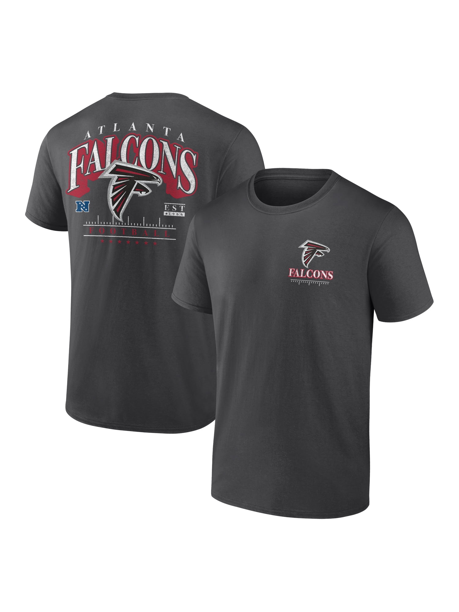 NFL Atlanta Falcons Men's Cotton Faded Black Short Sleeve T-Shirt