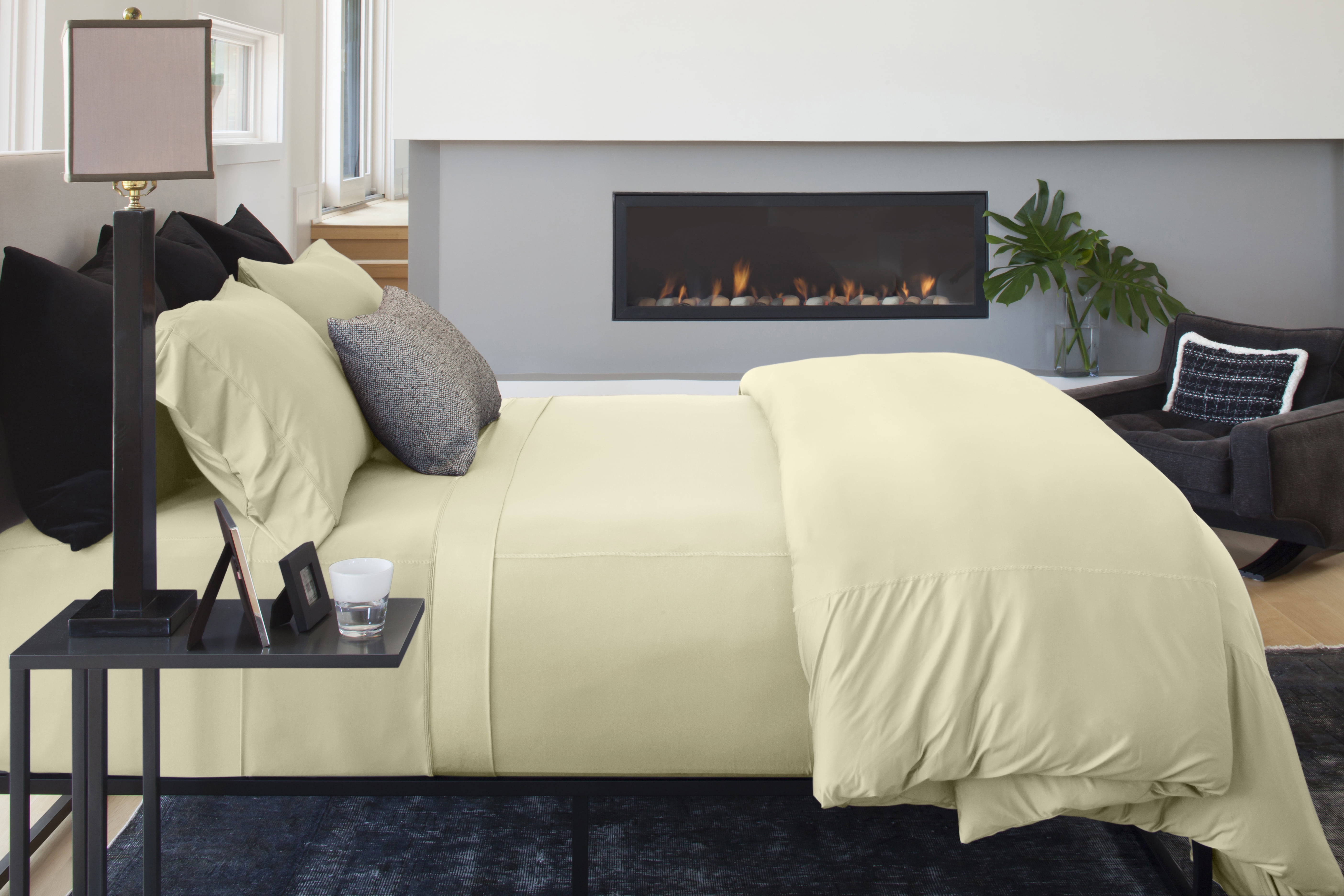 ESSENTIAL PERFORMANCE Sheet Set Powered By SHEEX, King/Cal King, Cream