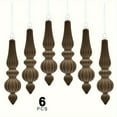 thumbnail image 3 of SDJMA 6Pcs Velvet Finial Drop Christmas Ornaments - 6.7 Inch Vintage Flocked Pendant Shatterproof Christmas Ball Hanging Ornaments for Xmas Tree Decorations Winter Holiday Indoor Outdoor Decor, 3 of 7