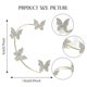 thumbnail image 2 of 1 Pair Butterfly Ear Cuff, Sparkling Zircon Ear Cuff Earrings Vintage Butterfly Ear Clips Ear Cuff Without Ear Hole Butterfly Ear Cuffs for Ladies Wom, 2 of 5