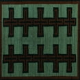 thumbnail image 1 of Ahgly Company Machine Washable Indoor Square Southwestern Turquoise Blue Country Area Rugs, 5' Square, 1 of 4