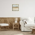 thumbnail image 4 of Stupell Industries Coastal Winter Sands Abstraction Gold Floating Frame Canvas Art, 18 x 18, by Flora Kouta, 4 of 8
