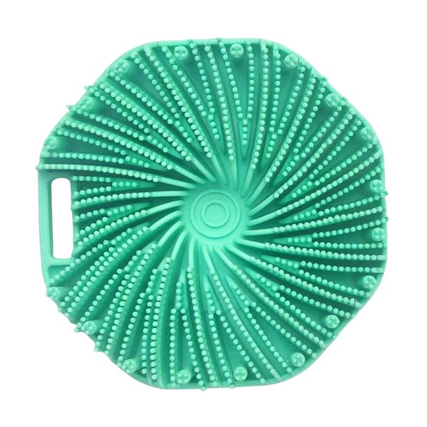 Silicone Strubber Shower Body para Exfoliación Masaje Suave () Verde