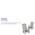 thumbnail image 6 of Emma + Oliver 2 Pack All-Weather Rocking Chair in Gray Faux Wood - Patio and Yard Furniture, 6 of 15