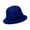Blue, variant on Limei Women 100% Wool Round Bowler Hats Wide Brim Cloche Fedora Floppy Hat Cap (Rose Red)