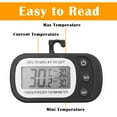 thumbnail image 4 of Digital Frigerator Thermometer 2 Pack, Waterproof Fridge and Freezer Thermometer, Thermometer Refrigerator with Large LCD Screen, Stand and Magnetic Back for Room Kitchen, 4 of 6