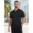 thumbnail image 6 of QPNGRP Mens Polo Shirts Short Sleeve Casual Regular Stylish Dry Fit Performance Designed Collared Golf Polo Shirts for Men, 6 of 8