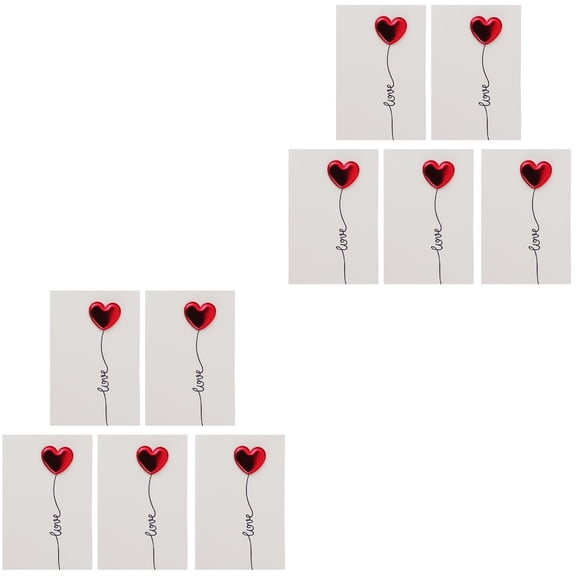 Masteelf Set of 2 Valentine's Day Blessing Cards 3D Message Valentines Greeting