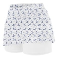 thumbnail image 5 of Athletic Skorts for Girl Elastic Tennis Yoga Shorts High Waist Printed Skirts Tummy Control Skinny Joggers, 5 of 6