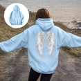 thumbnail image 2 of vigerkar Womens Hoodies Oversized Wings Graphic Sweatshirts Pullover Sweaters Long Sleeve Winter Fall Outfits Fashion Y2k Clothes (Sky Blue, M), 2 of 5